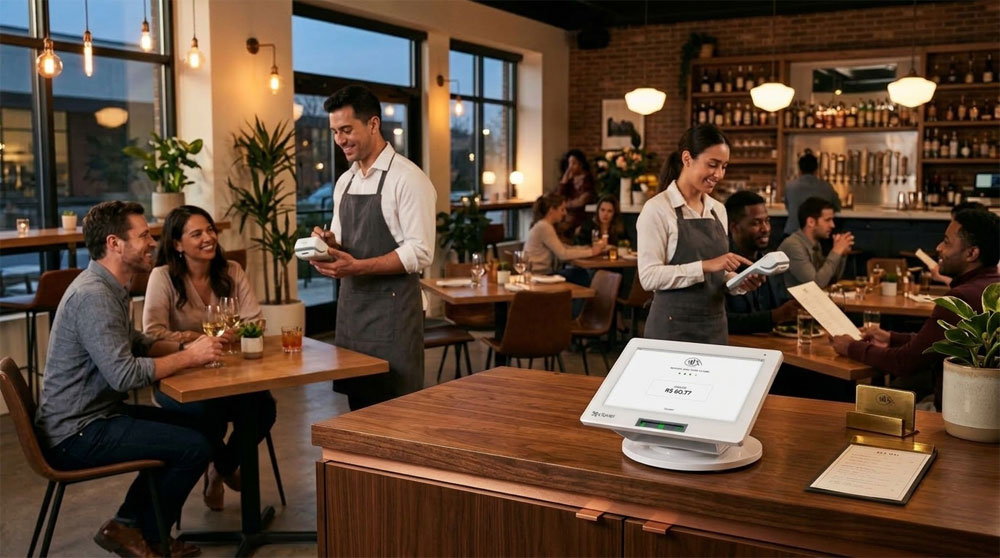 Rede com múltiplos POS Clover e Clover-Flex conectados ao PDVclover